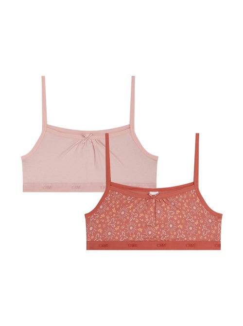 Lot de 2 Brassières fille Les Pockets Coton Kids - Kiabi