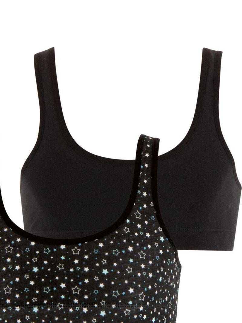 Lot de 2 brassières fille Mode Girl by Noir - Kiabi