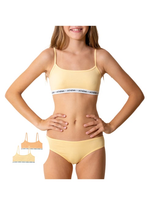 Lot de 2 brassières fille My Petit Prix Athena - Kiabi