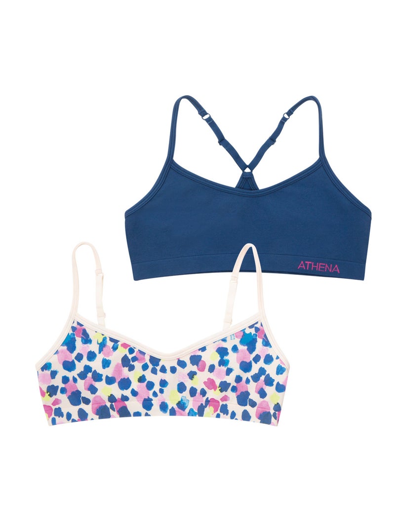Lot de 2 brassières fille Sans Coutures Fashion Athena Fille Abricot - Kiabi