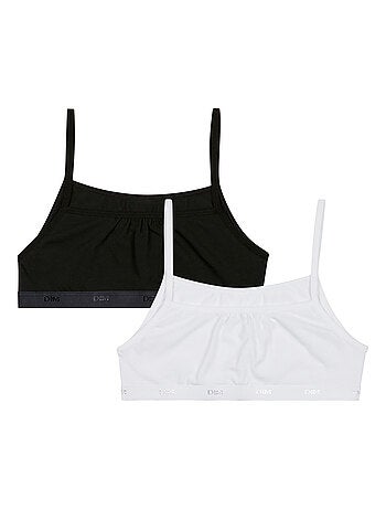 Lot de 2 brassières filles coton stretch Les Pockets Ecodim
