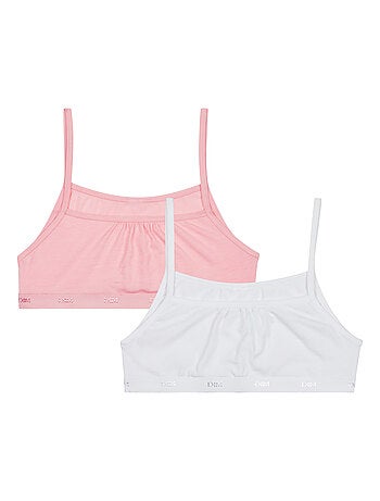 Lot de 2 brassières filles coton stretch Les Pockets Ecodim