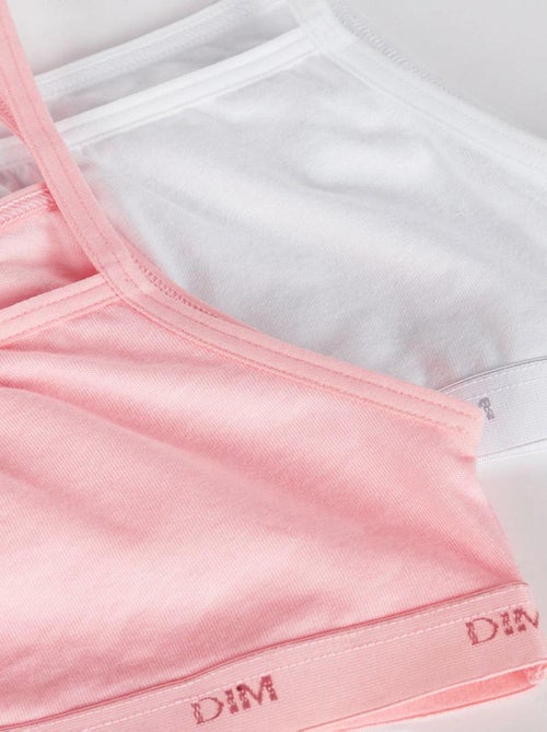 Lot de 2 brassières filles coton stretch Les Pockets Ecodim - Kiabi