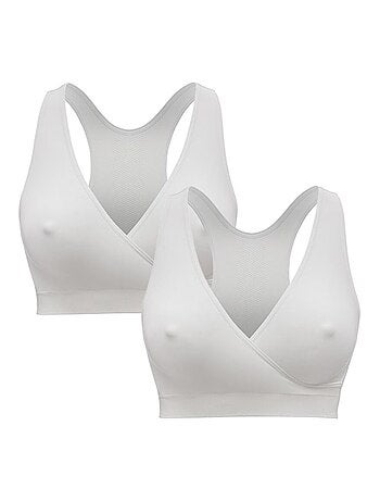 Lot de 2 brassières grossesse et allaitement Medela Keep Cool - Brassière de nuit, respirante et