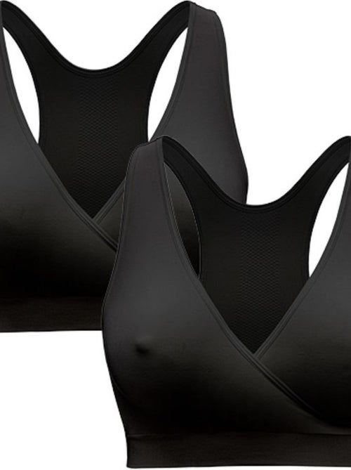Lot de 2 brassières grossesse et allaitement Medela Keep Cool - Brassière de nuit, respirante et - Kiabi
