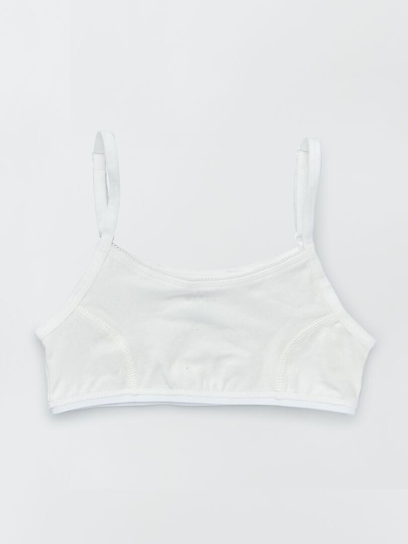 Lot de 2 brassières maille stretch Bleu Kiabi 4.80€