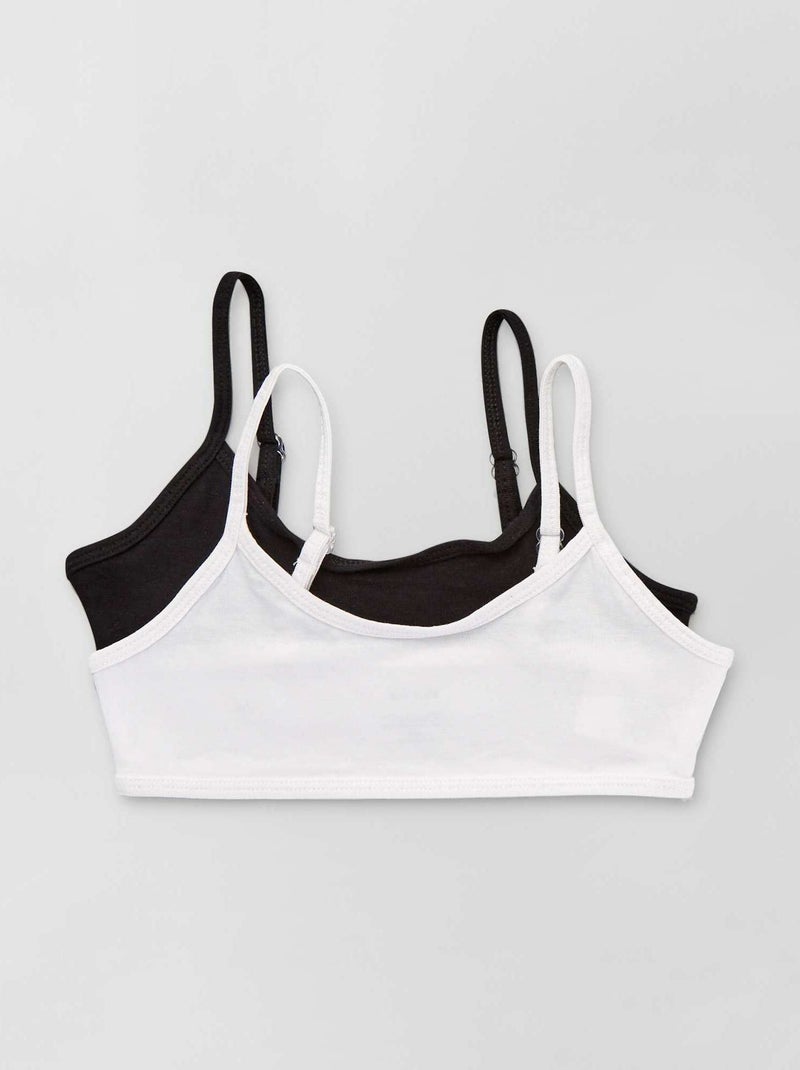 Lot de 2 brassières noir - Kiabi