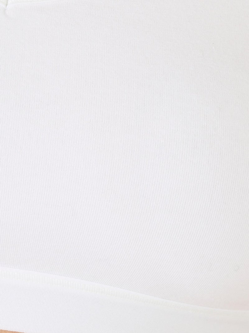 Lot de 2 brassières réversibles sans armatures - Damart Blanc - Kiabi