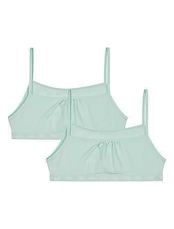 Lot de 2 brassières fille en coton bio Skin Care