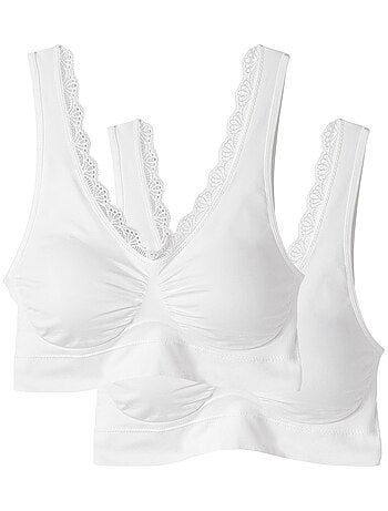 Lot de 2 brassières sans coutures - Damart