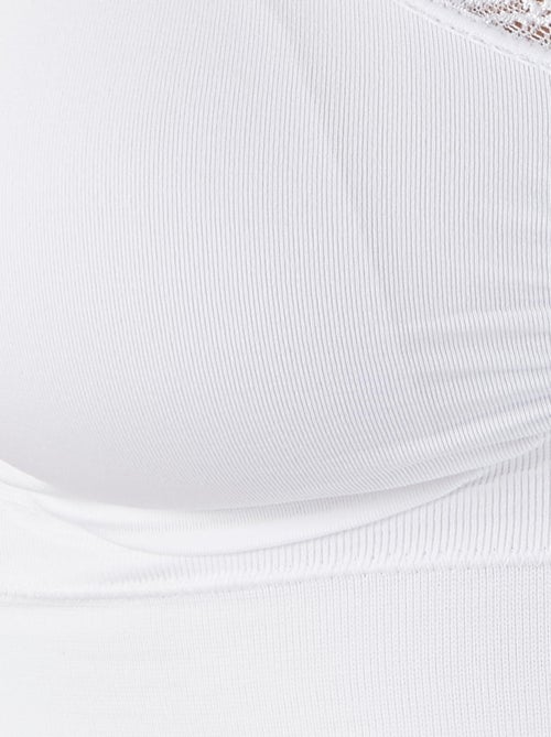 Lot de 2 brassières sans coutures - Damart - Kiabi