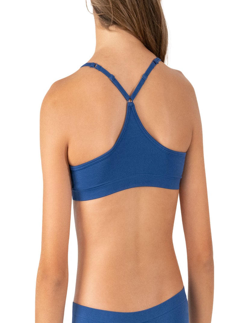 Lot de 2 brassières sans coutures fille Fashion Athena Bleu Bleu - Kiabi