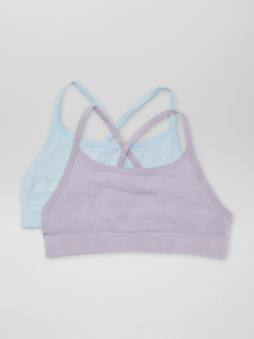 Lot de 2 brassières raffermissantes & hydratantes -Blanc main image 1