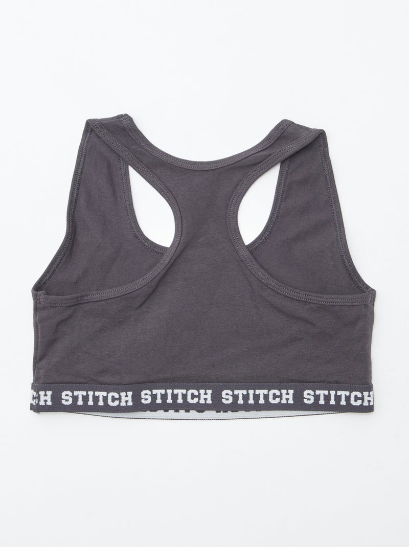 Lot de 2 brassières 'Stitch' Bleu - Kiabi