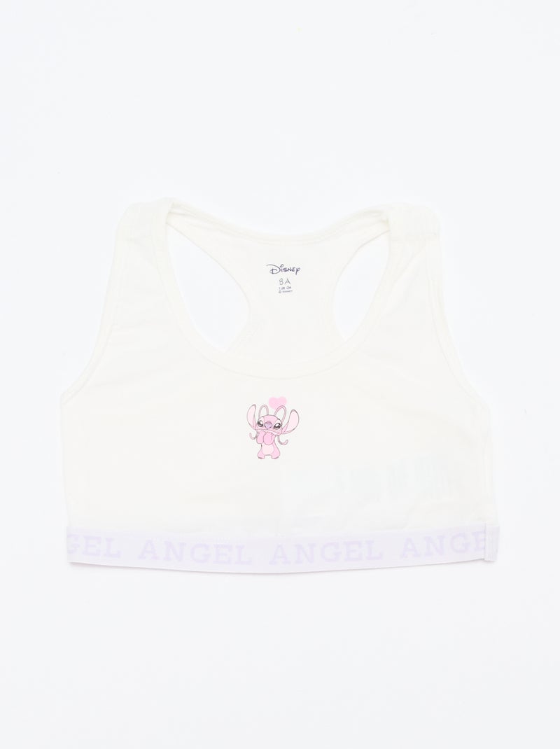 Lot de 2 brassières 'Stitch' Violet - Kiabi