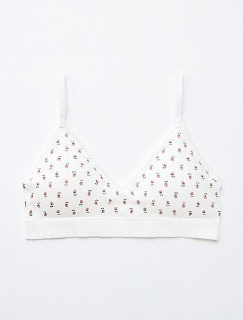 Lot de 2 brassières triangle en rib