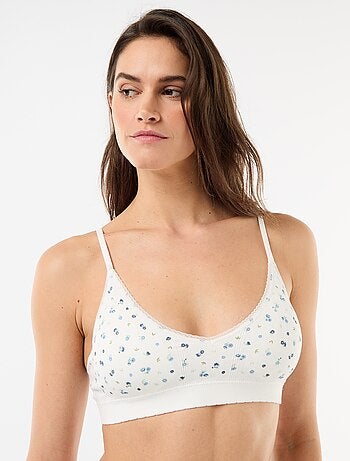 Lot de 2 brassières triangle en rib