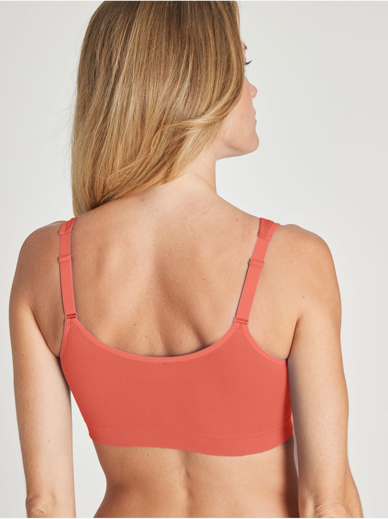 Lot de 2 brassières zippées + 1 gratuite - DAXON Bleu Orange clair - Kiabi