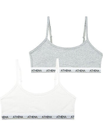 Lot de 2 brassi?res fille Coton Ultra Doux Athena Fille