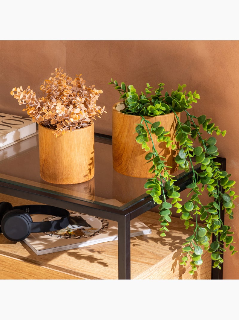 Lot de 2 cache-pots SAO Marron - Kiabi