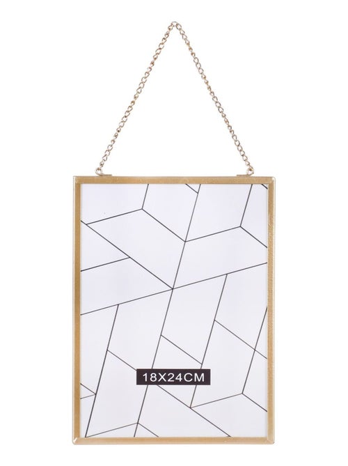 Lot de 2 cadres photo à suspendre design grand modèle GOLD HOME - Kiabi
