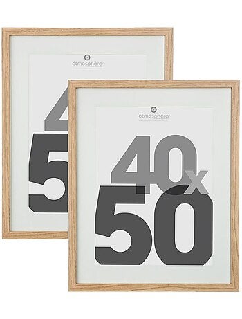 Lot de 2 cadres photo format standard EVA