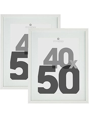 Lot de 2 cadres photo format standard EVA