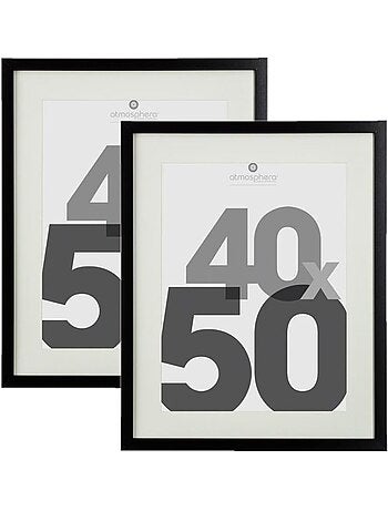 Lot de 2 cadres photo format standard EVA