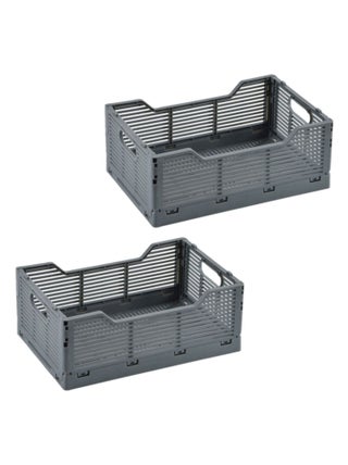 Lot de 2 cagettes pliables FOLDY