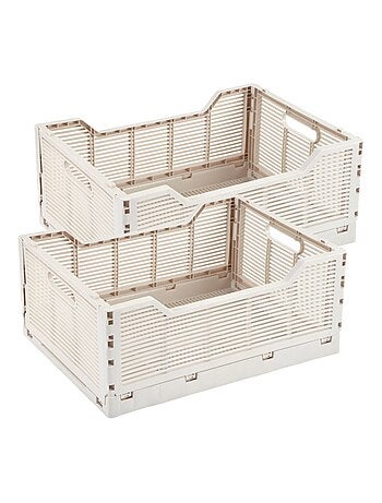 Lot de 2 cagettes pliables grand format FOLDY