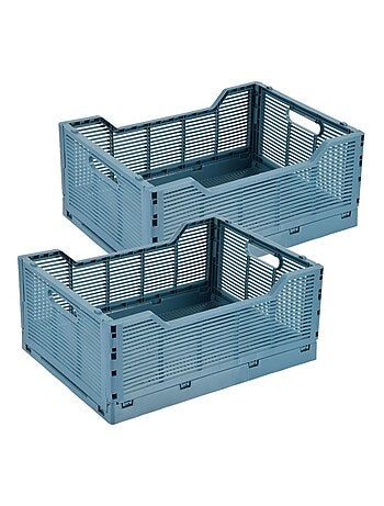 Lot de 2 cagettes pliables grand format FOLDY