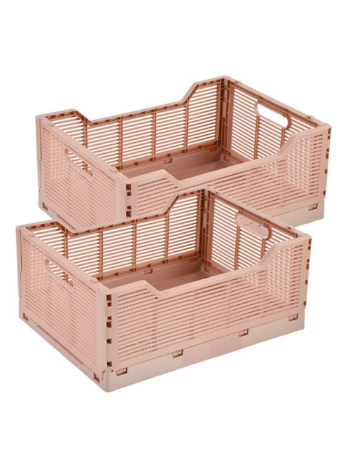 Lot de 2 cagettes pliables grand format FOLDY - Kiabi
