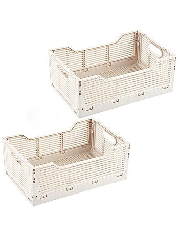 Lot de 2 cagettes pliables petit format FOLDY
