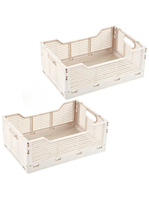 Lot de 2 cagettes pliables petit format FOLDY - Kiabi