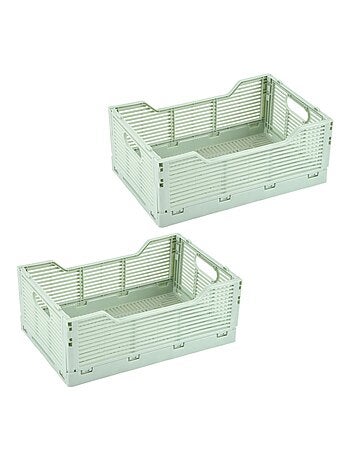 Lot de 2 cagettes pliables petit format FOLDY