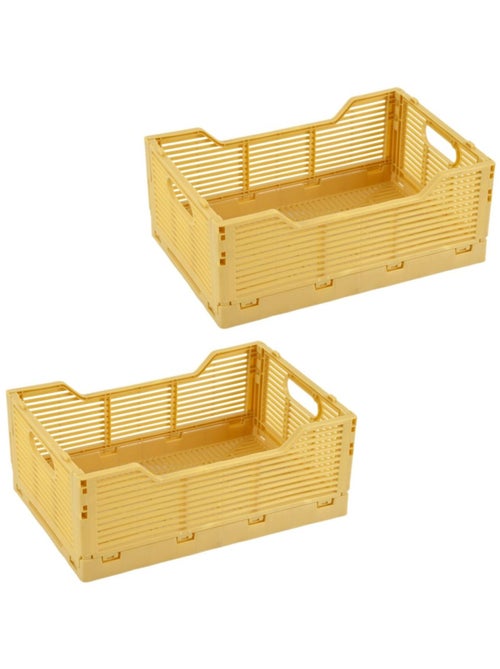 Lot de 2 cagettes pliables petit format FOLDY - Kiabi