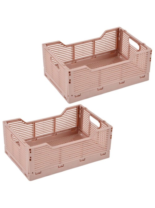 Lot de 2 cagettes pliables petit format FOLDY - Kiabi
