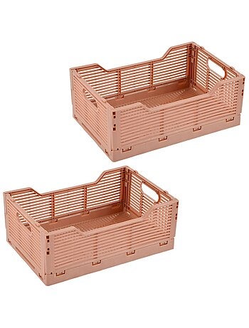Lot de 2 cagettes pliables petit format FOLDY