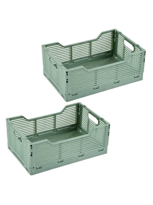 Lot de 2 cagettes pliables petit format FOLDY - Kiabi