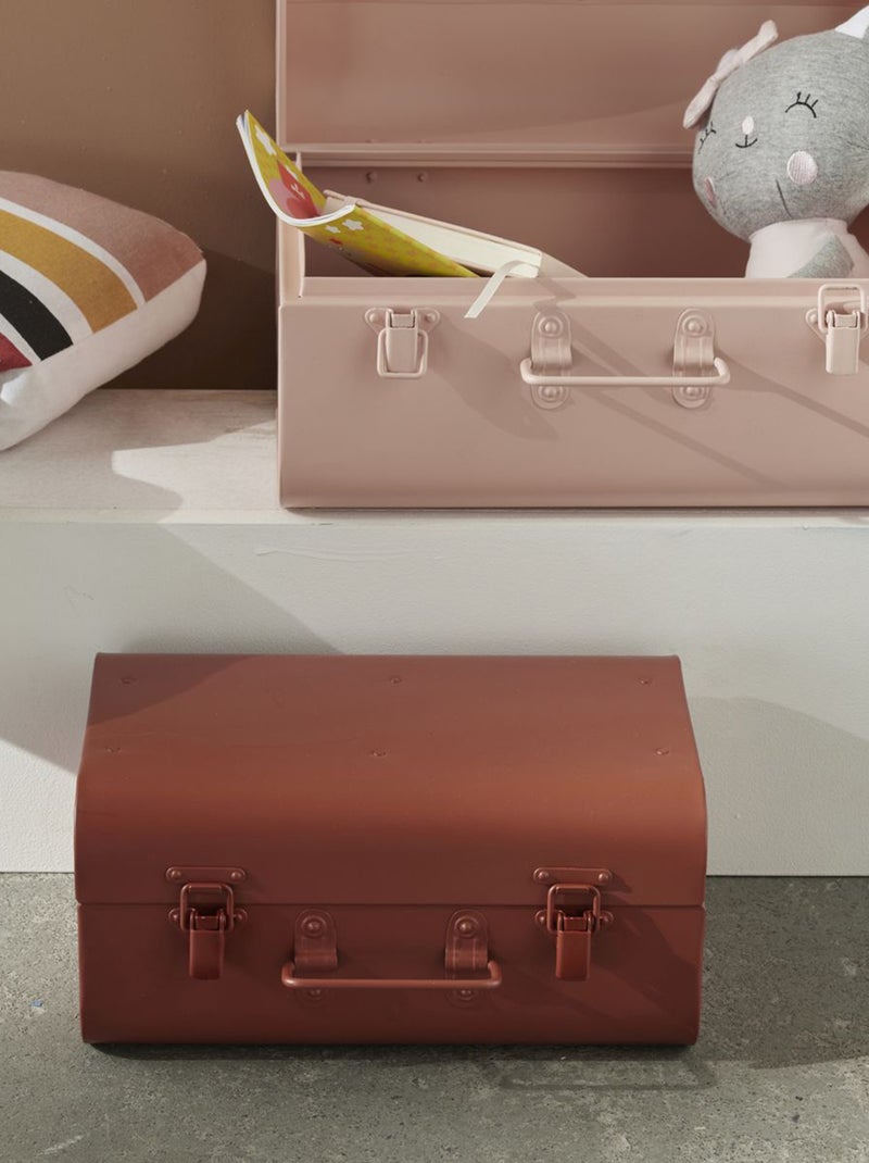 Lot de 2 caisses en métal Rose - Kiabi