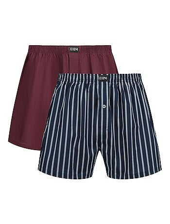Lot de 2 Caleçons Coton Stretch