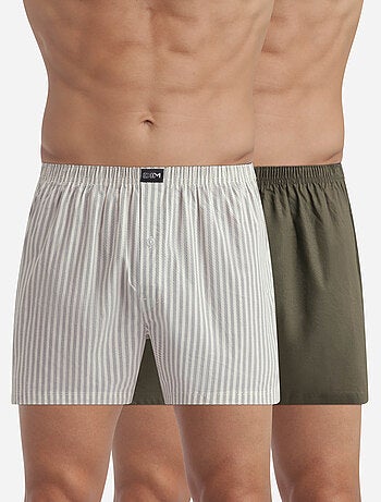 Lot de 2 Caleçons Coton Stretch
