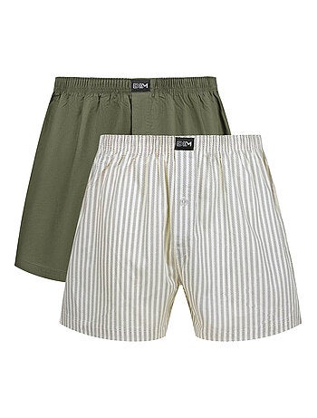 Lot de 2 Caleçons Coton Stretch