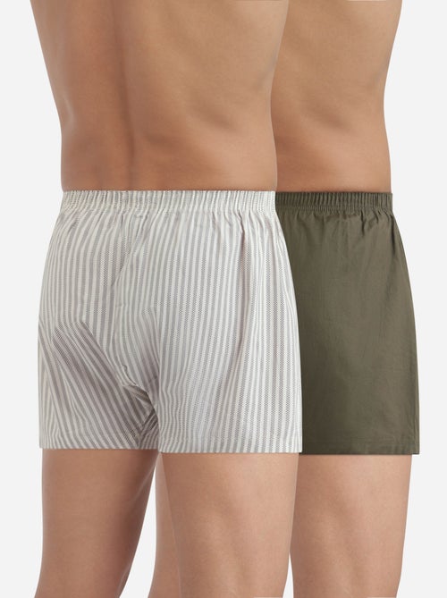Lot de 2 Caleçons Coton Stretch - Kiabi