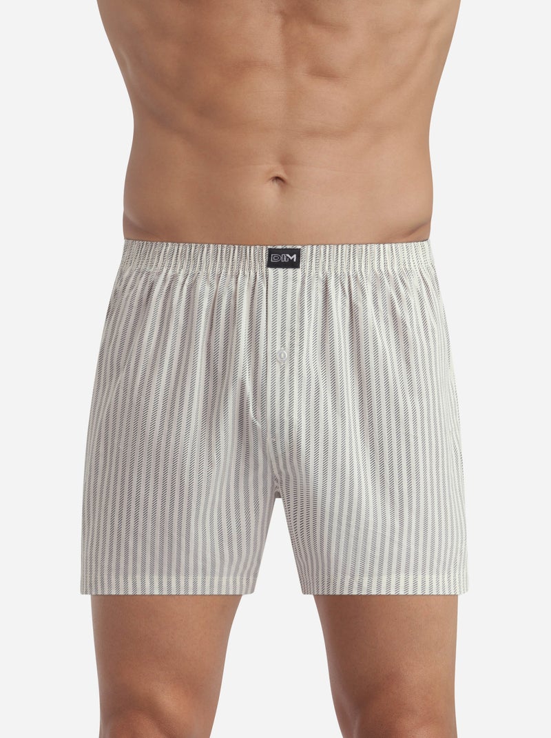Lot de 2 Caleçons Coton Stretch Kaki - Kiabi