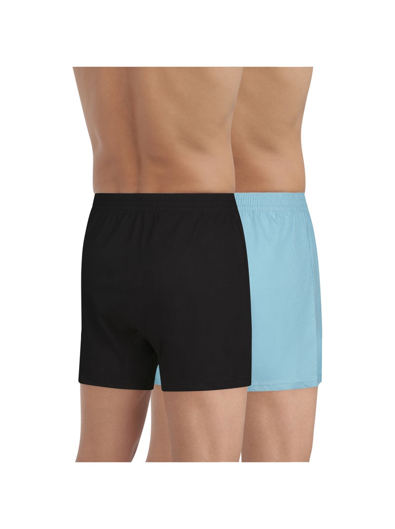 Lot de 2 caleçons Loose Boxer Noir - Kiabi