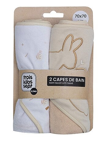 Lot De 2 Cape De Bain