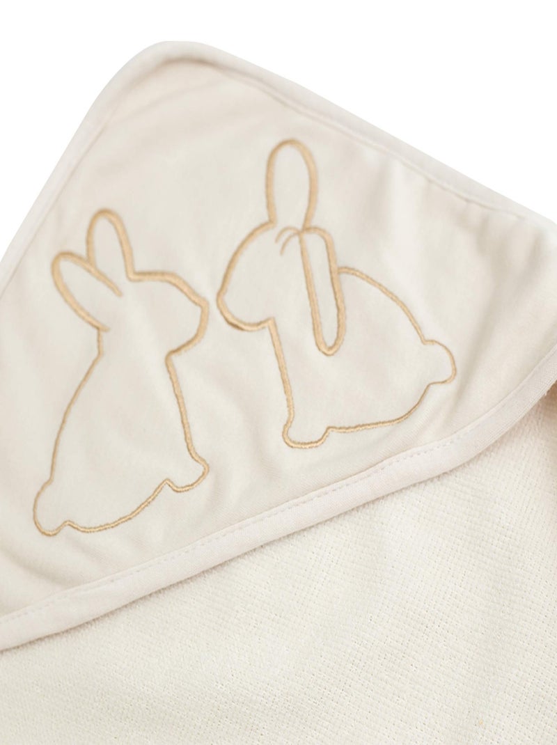 Lot de 2 cape de bain Beige - Kiabi