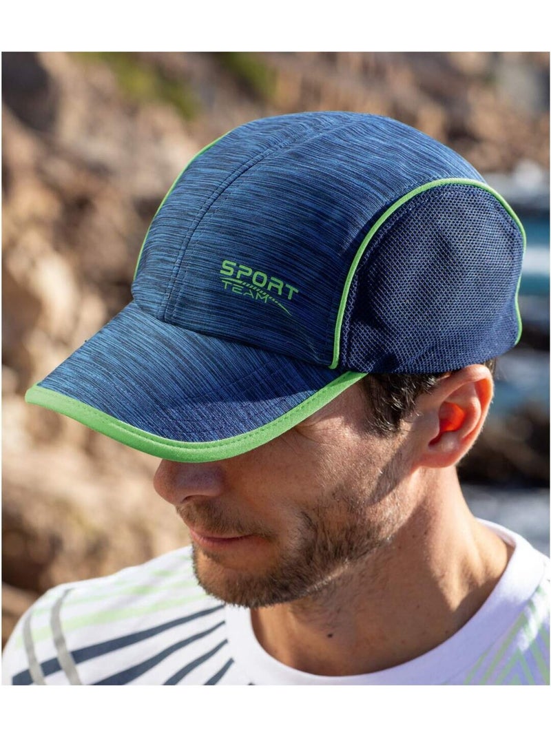 Lot de 2 Casquettes Chinées Sport   - ATLAS FOR MEN Gris Bleu - Kiabi