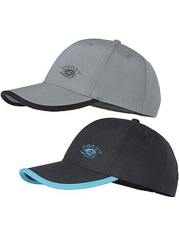 Lot de 2 casquettes microfibre - atlas for men
